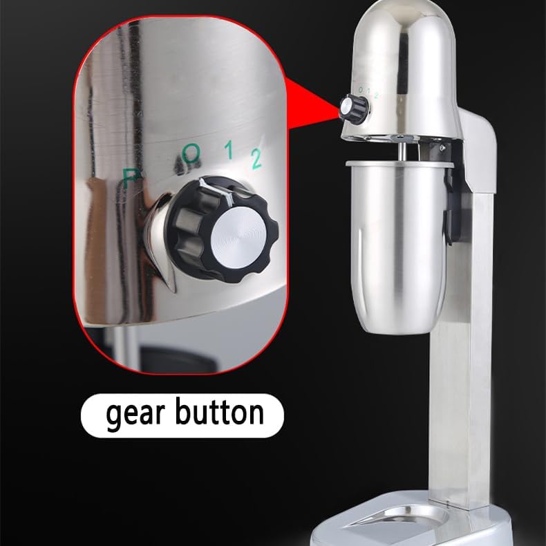 Single/Double Head Milkshake Machine, Commercial Food Blender with 800ML Large Capacity Hot/cold Cup,Motor Speed 18000 Rpm, Two Gears Free Choice Suitable for Protein Shakes,Malted Milk