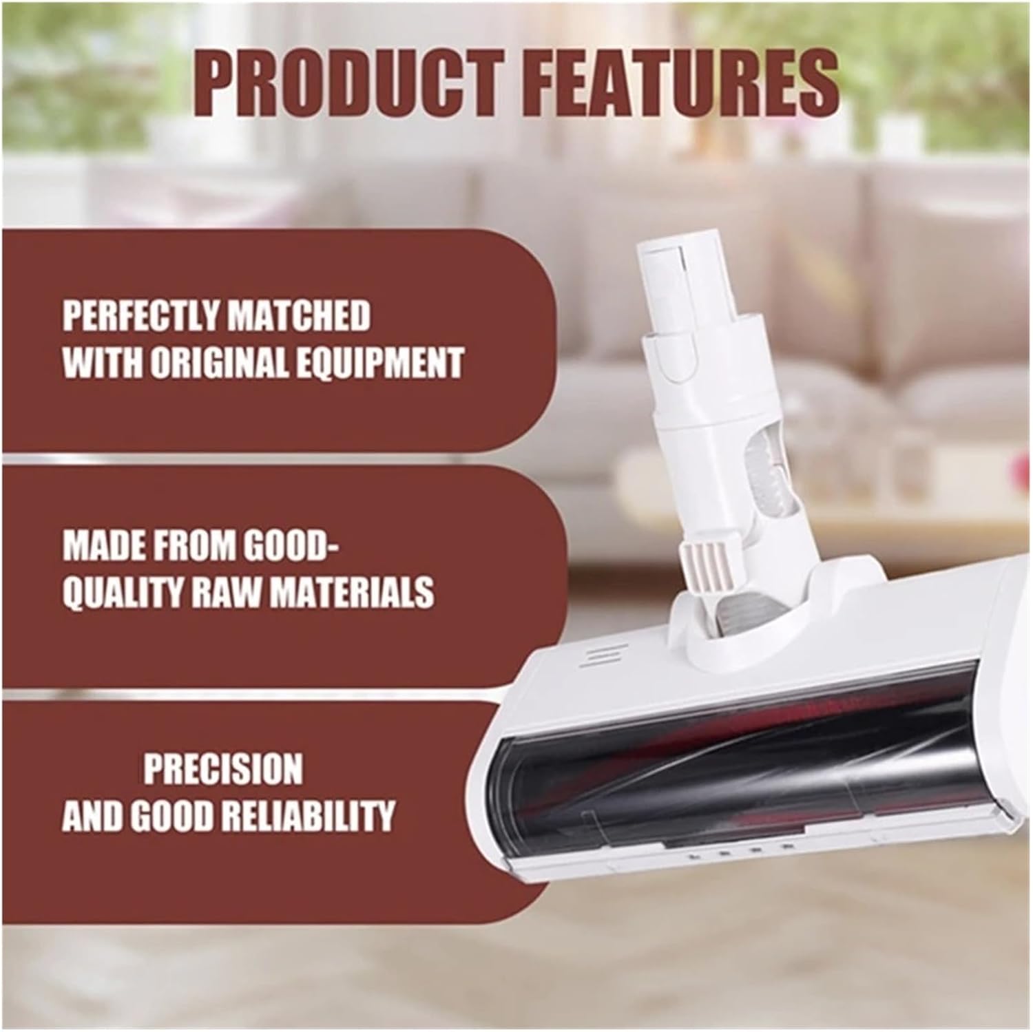 K10/G10/1C，Compatible with Xiaomi，V8/V9B/V9P/G9Compatible with Dreame，Vacuum Cleaner Electric Floor Brush Head LED Light Cleaning Brush