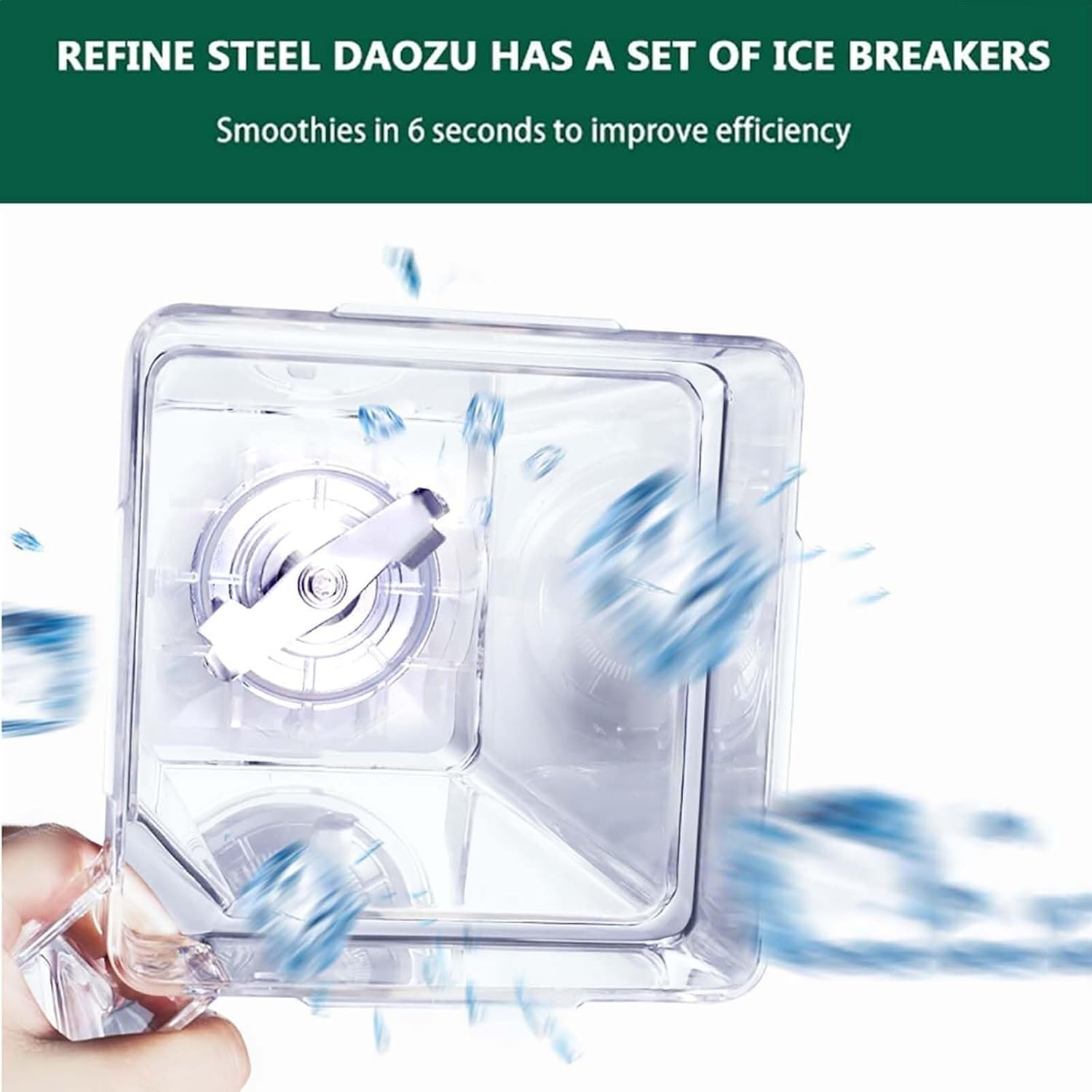 Commercial Smoothie Makers, 1.6L Electric Smoothie Blender,with Sound Proof Cover, Food Processor for Fruits