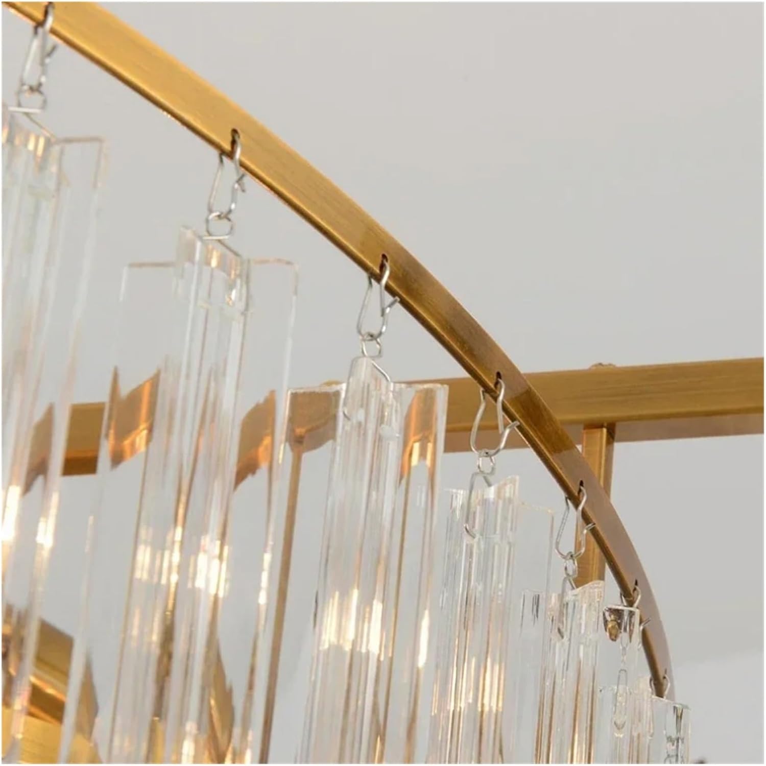 Crystal Led Light Luxury Villa Lobby Hanging Lamp Vintage Pendant Room Chandeliers,Household