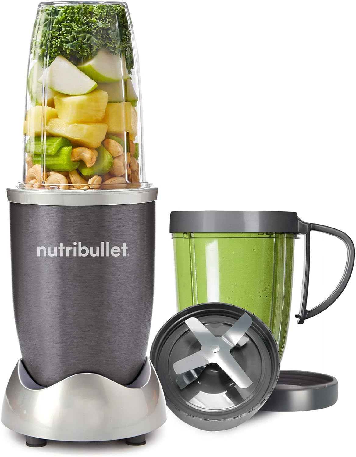 Magic Bullet NutriBullet 600W 8 Pieces Smoothie Blender - Grey - NBR0802