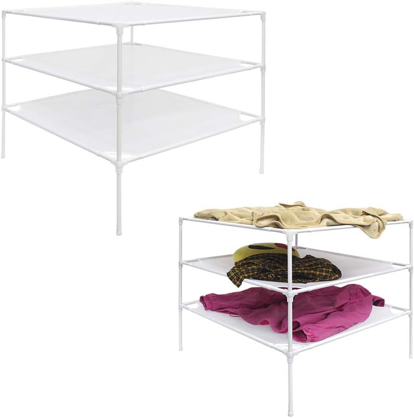 Growsun Sweater Drying Rack 6-Layer Stackable Mesh Cloth Dry Dyier,White