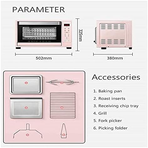35L Air Fryer Convection Oven Rotisserie, Retro Countertop Small Mini Oven, Electric Oil less Cooker For Air Fry, Bake, Broil, Roast, Grill, Reheat, Warm, Rotate