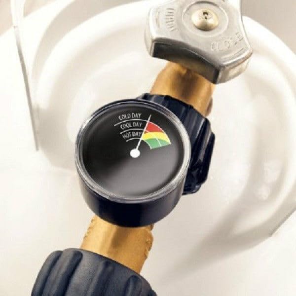 Replacement For Compatible With AD-2G, Gas Guard Gas Grill Propane LP Tank Gauge Works off Pressure QCC1 Fitting