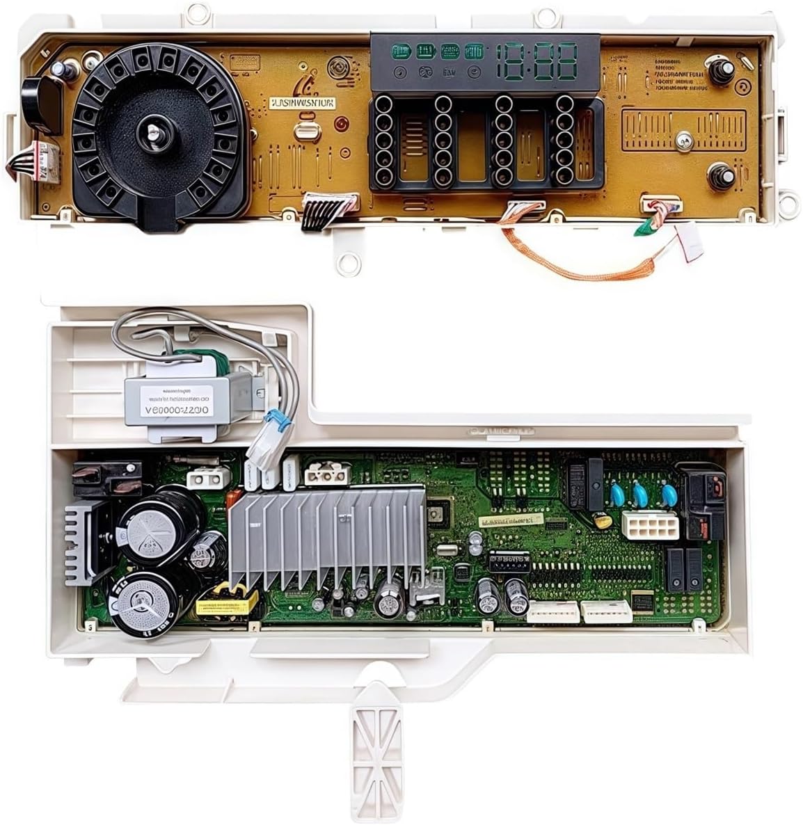 Washing Machine Control Module (Motherboard + Display Panel) DC92-01898C，Compatible with Samsung Laundry Appliances(One Set)
