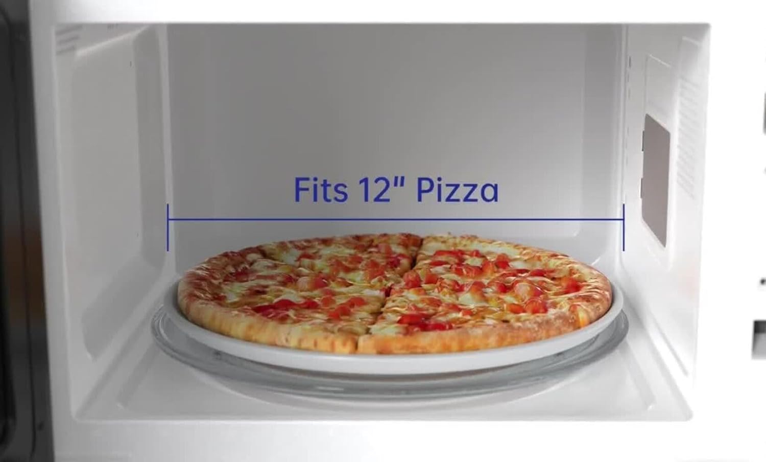 Emerson MW1101W Countertop Microwave Oven with Button Control, LED Display 1000W, 10 Power Levels, 6 Auto Menus, Glass Turntable and Child Safe Lock, 1.1 Cu. Ft., White