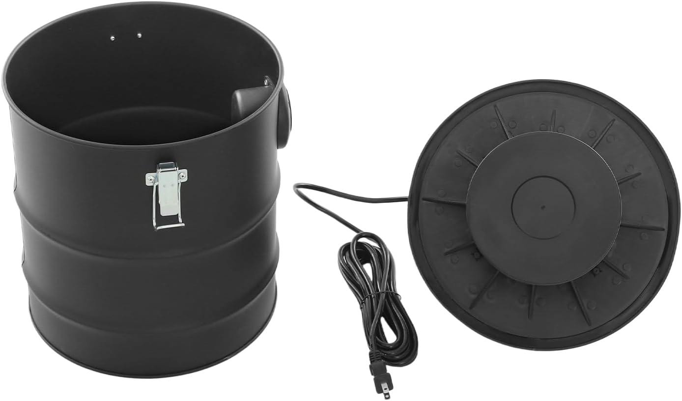 1200W Ash Vacuum Cleaner, 5.28 Gal Fireplace Ash Vacuum for Pellet Stoves, 18KPa Suction, for Fireplaces & BBQ