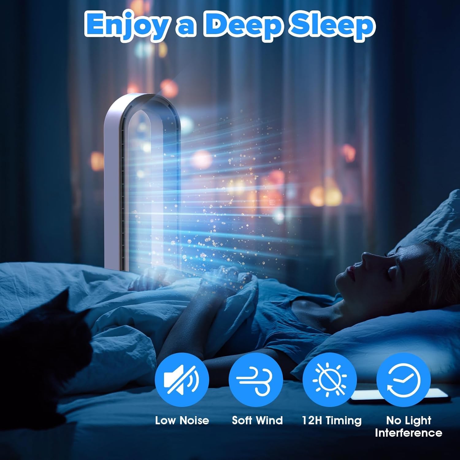 Bladeless Tower Fan with Remote, Air Circulator Cooling Fan for Indoor Use, 24 Speeds Settings, 12 Timer, Quiet Oscillating Fan for Home Bedroom, Retro Gold