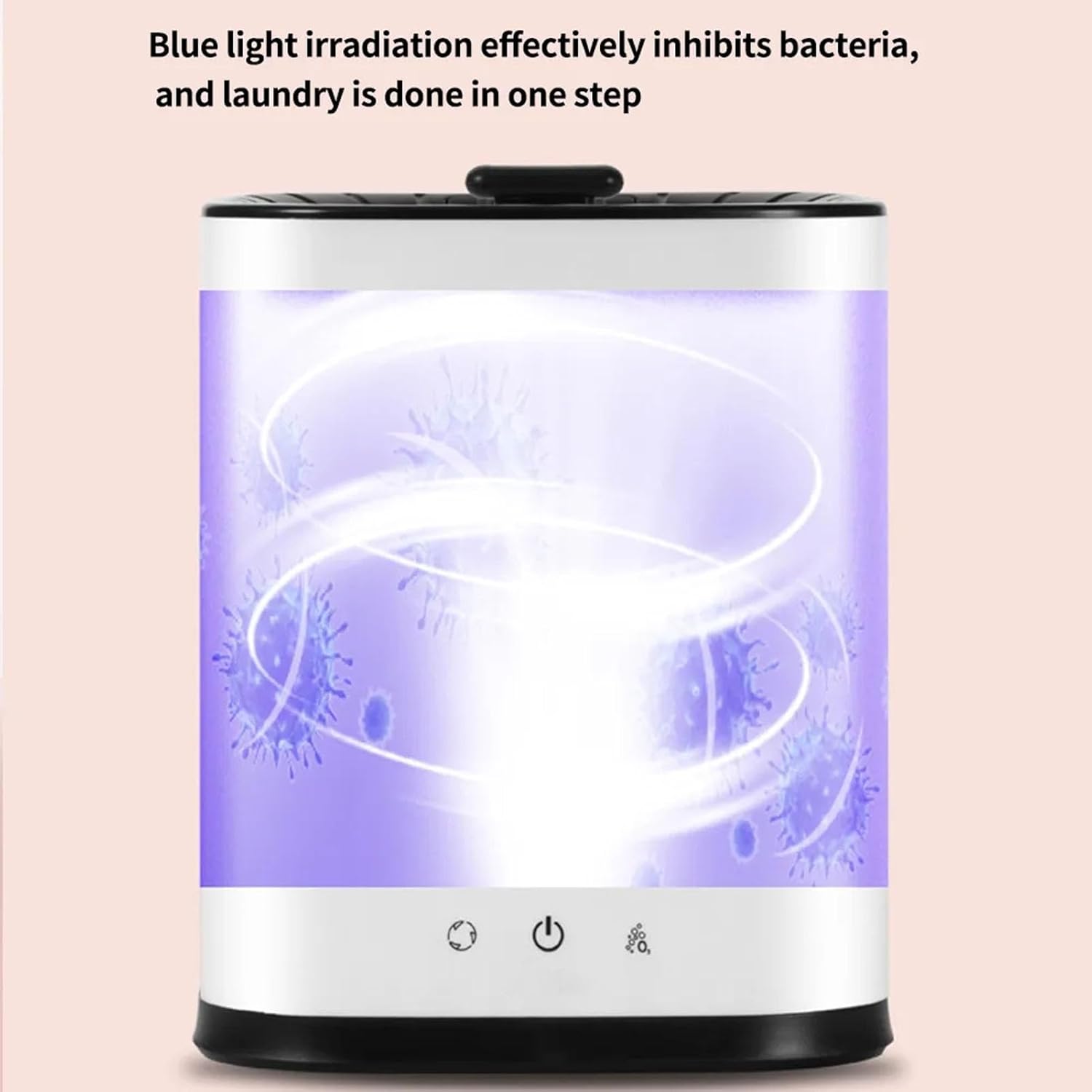 Mini Portable Washing Machine, Efficiently Cleans Small Items Washer for Travel Apartment Dorm