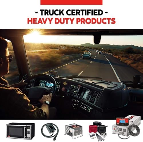 TUNDRA MW Series Truck Microwave Oven - Durable 120V RV Truck Countertop Oven with 20L/0.7 ft³ Capacity, 6 Auto-Cook Programs, Child Lock, LCD Display, Control Panel, Timer Function - MW700