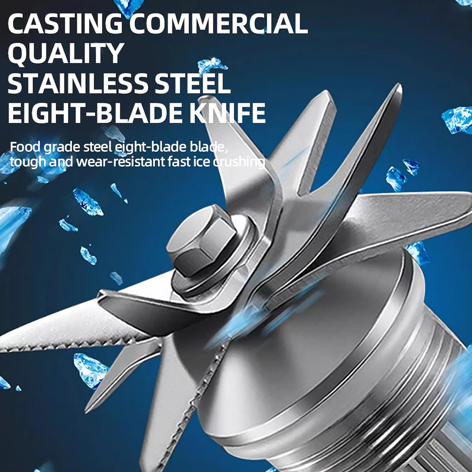 Professional Smoothie Blender,High Speed Countertop Smoothie Maker with 65oz BPA-Free Jar, 8 Stainless Steel Blades,Variable Speed–Smoothies, Protein Shakes, Ice Crushing, Frozen Drinks, Juices, Nuts