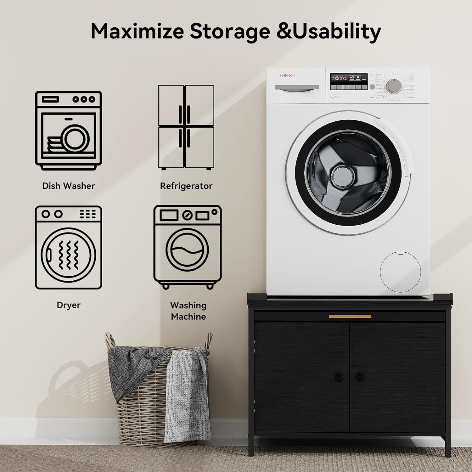 2 Pack Laundry Pedestal for Washer and Dryer, Heavy Duty 29