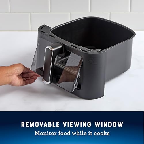 Oster 6 Quart Digital Air Fryer with Window, Large Capacity Airfryer for Easy Cooking