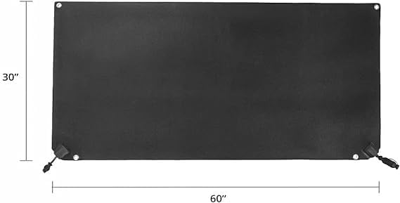 HeatTrak Heated Snow Melting Mats - Heated Outdoor Mats for Walkways - Electric Snow Melting Mats for Decks and Sidewalks - Trusted No-Slip Snow and Ice Melt Heated Sidewalk Mat (30” x 60