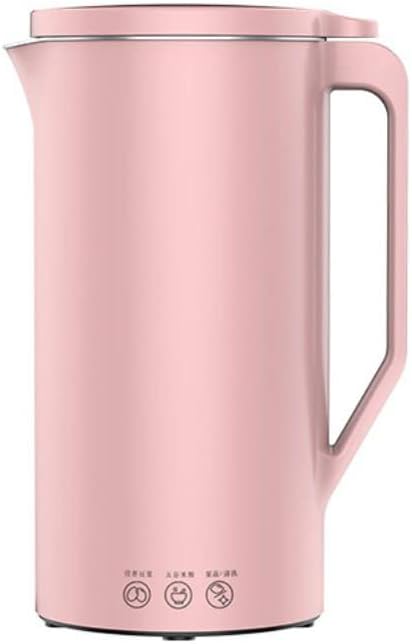 Nut Milk Maker Machine | Mini Electric Soybean Milk Maker, Automatic Soy Milk Machine, Fruit Juicer, Rice Paste Maker, Food Blender, 110V, 350ml (Pink)