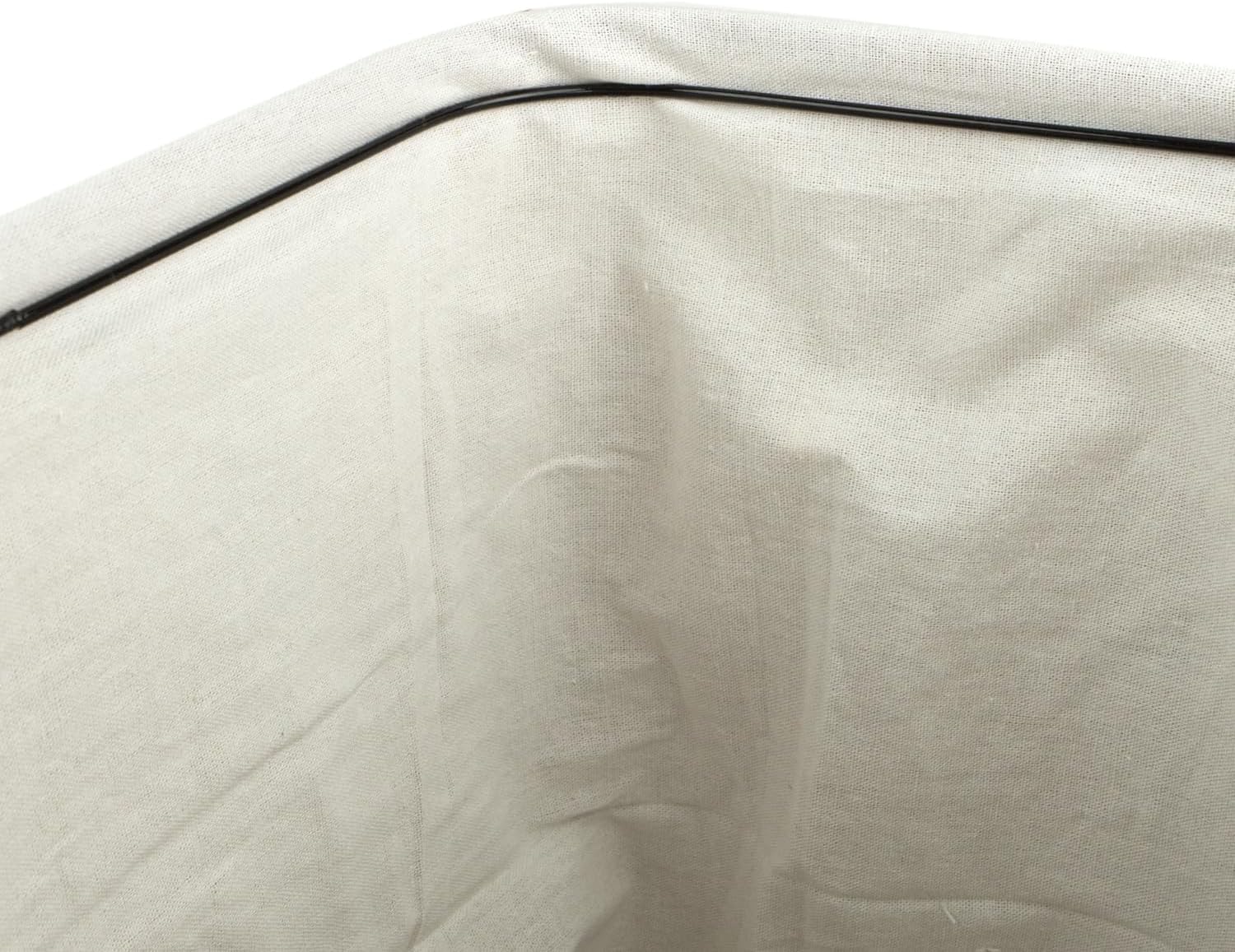 Home Basics Foldable Bamboo Laundry Basket Hamper (Rectangle, Natural)