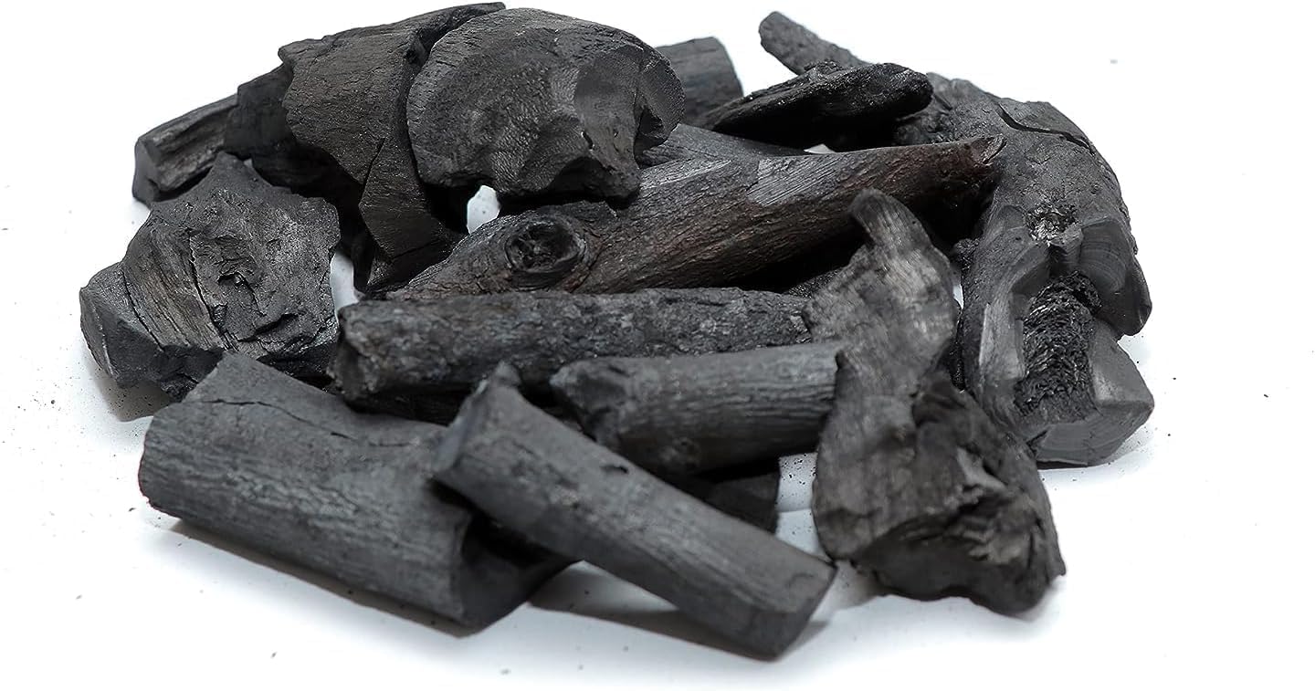 Clarity Wood Charcoal Premium Long Burning Barbeque Koyla | Grilling | Low Smoke | Long Burning Coal for Home, Kitchen & Garden Use (1 kg)