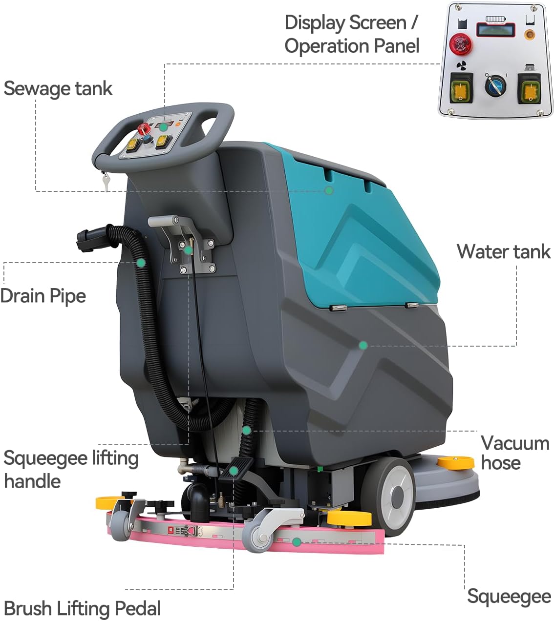 Walk Behind Floor Scrubber Machine, 22