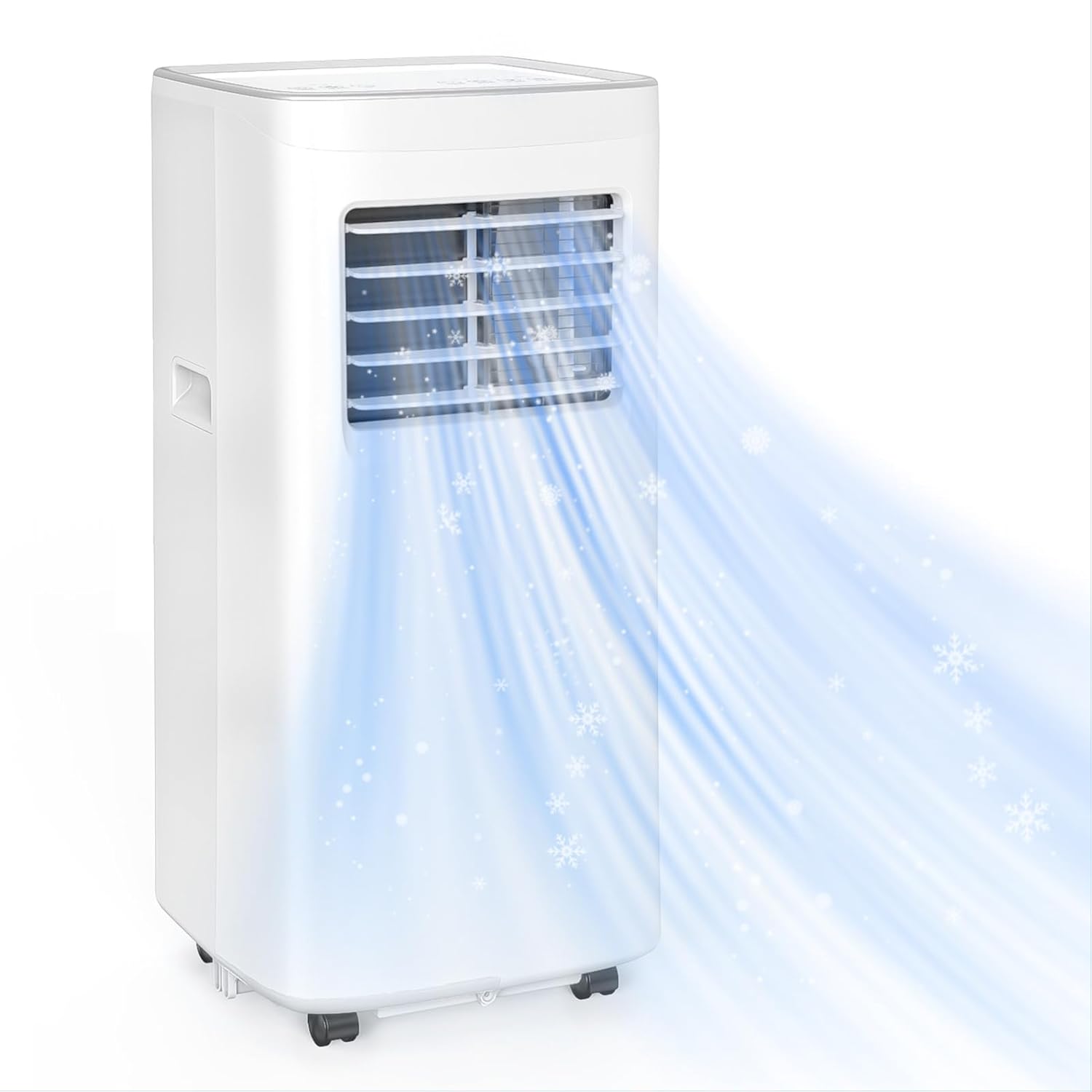 8500 BTU Portable Air Conditioners with Dehumidifier & Fan - 3-in-1 Cooling Unit for Rooms up to 450 Sq.Ft, Remote Control, Sleep Mode & Easy Installation Kit, Ideal for Studios/Offices/Home Use