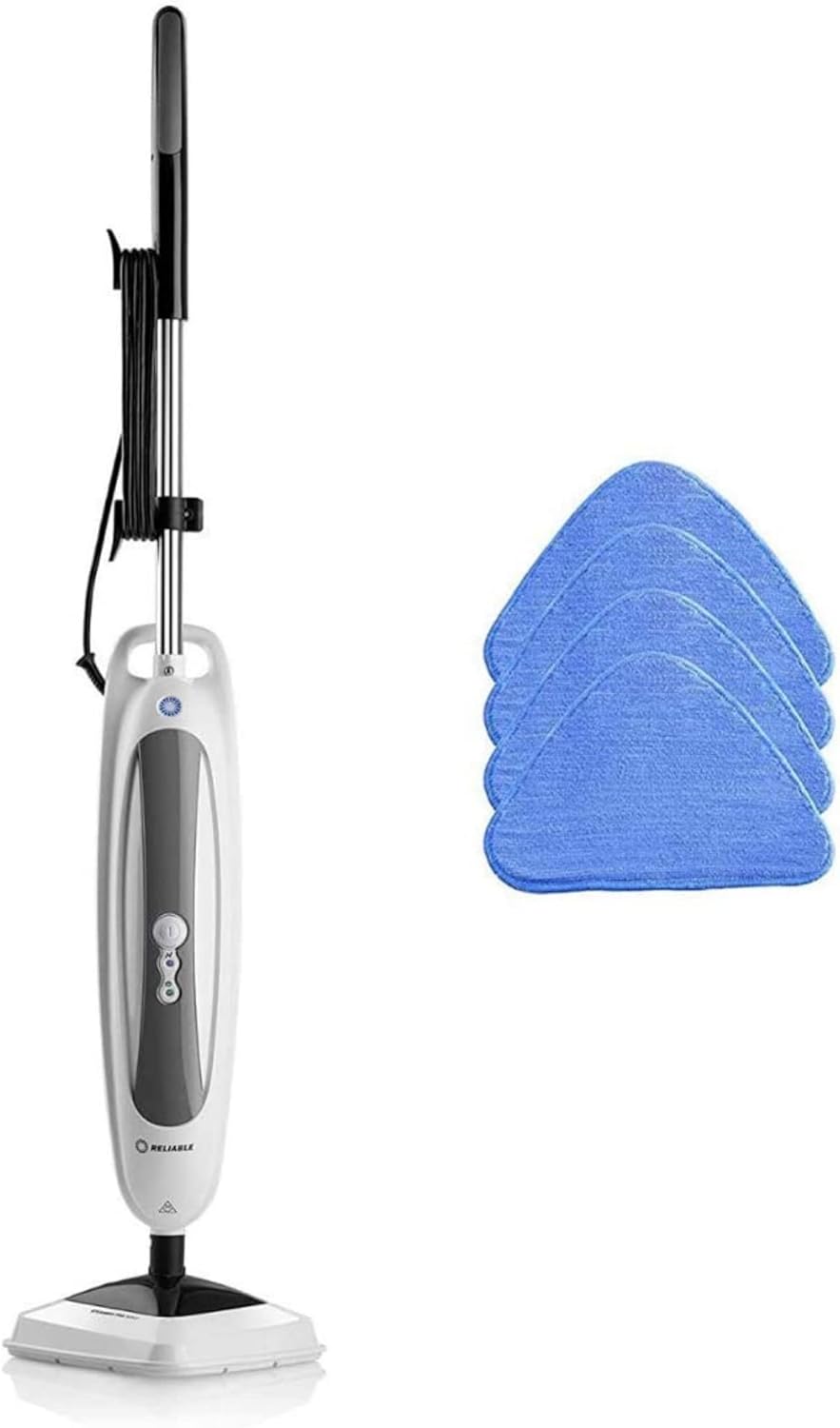 Reliable 300CU Steam Floor Mop - Steamboy Pro Electric Steam Scrubber with 4 Microfiber Pads, 1500W, Steam Cleaner for Tile, Grout, Hardwood Floor, and Carpets, 180-Degree Swivel Head