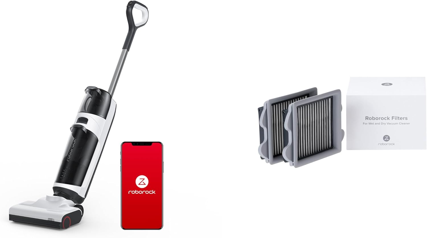 roborock Dyad Air Cordless Wet Dry Vacuum Washable Filter Replacement Bundle