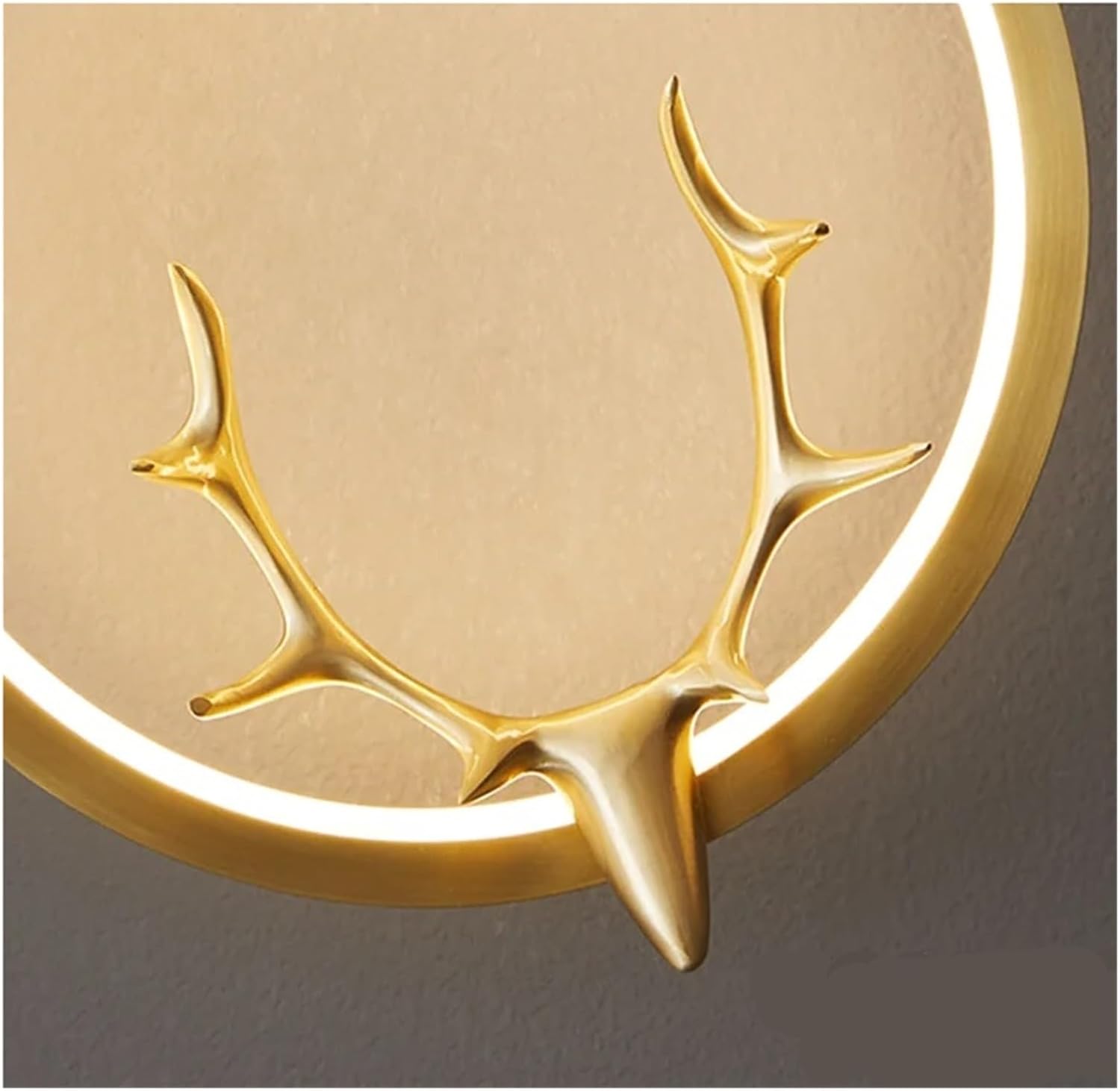 Contemporary Copper Wall Light LED 3 Colors Brass Gold Sconce Lamp Creative Antlers Decor for Home Living Bed Room ﻿,Household