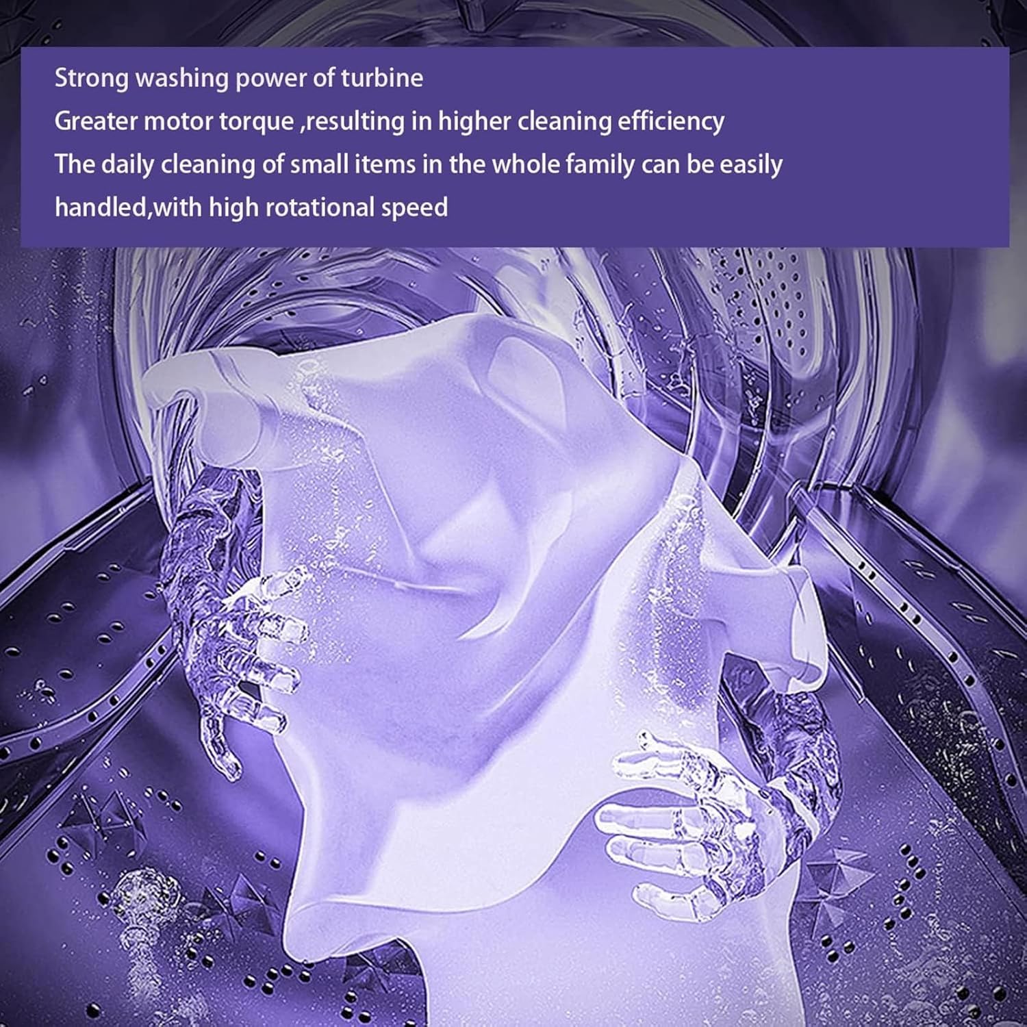 Portable Washing Machine, 8L High Capacity Mini Washer with 3 Modes Deep Cleaning, Bucket Washer with Soft Spin Dry Foldable Washing Machine Suitable for Apartment Camping RV Travel laundry,Gr