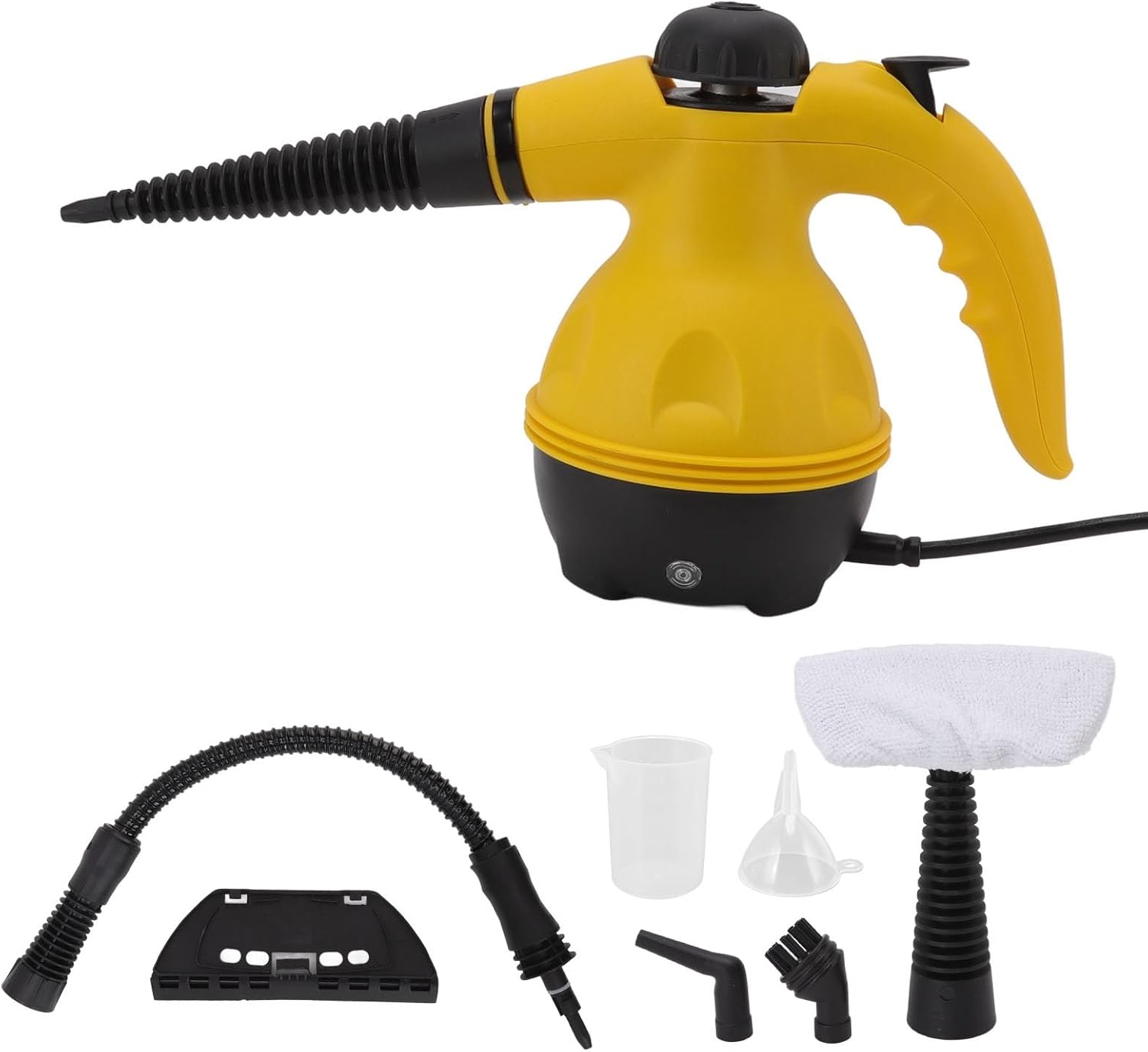 Handheld Steam Cleaner, High Temperature Portable Electric Pressurized Steam Cleaner Tool for Removal, for Sinks, Stoves, Tiles, Bathroom, Kitchen (Yellow)