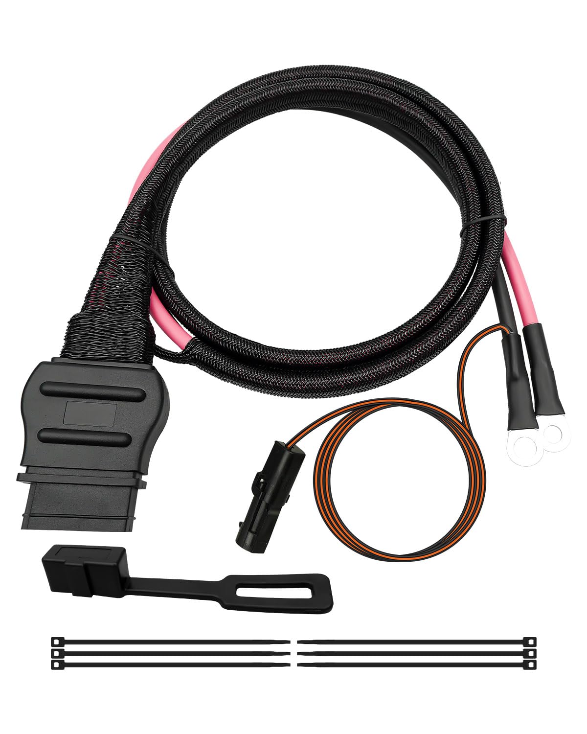 2 Pin Truck Side Battery Cable Harness Replace 63411 Fit for Western Fisher Snow Plow, 3 Plug Isolation Module Wiring Harness