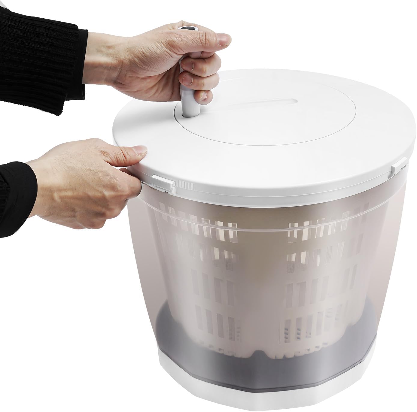 Mini Manual Washing Machine, 2 in 1 Non-Electric Washer Machine and Clothes Spin Dryer with Handle and Drainpipe, 4.4Lbs Compact Washer Spin Dryer for Outdoor Camping and Home