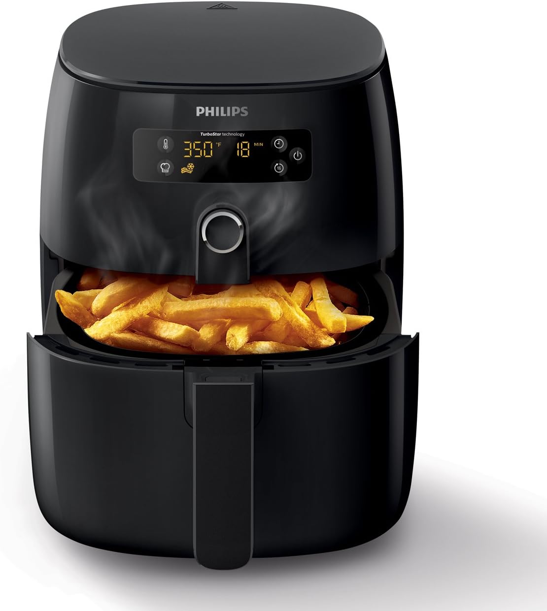 Philips Airfryer, Avance Turbo Star, Digital, Black, HD9641/96