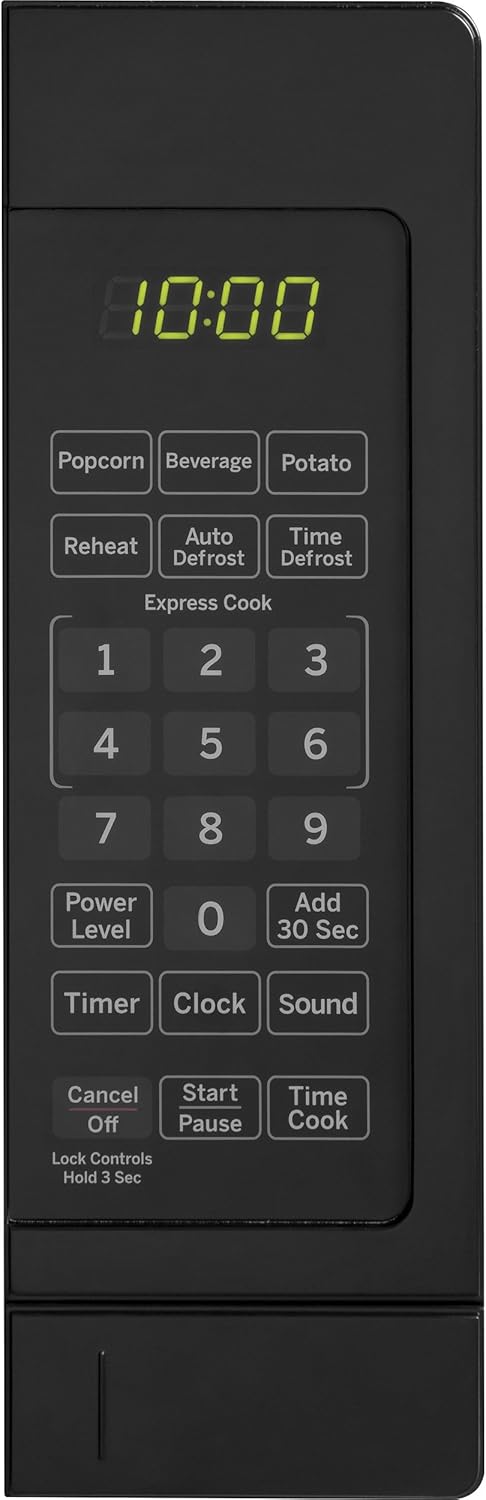 GE Countertop Microwave Oven | 0.7 Cubic Feet Capacity, 700 Watts | Kitchen Essentials for the Countertop or Dorm Room | Black