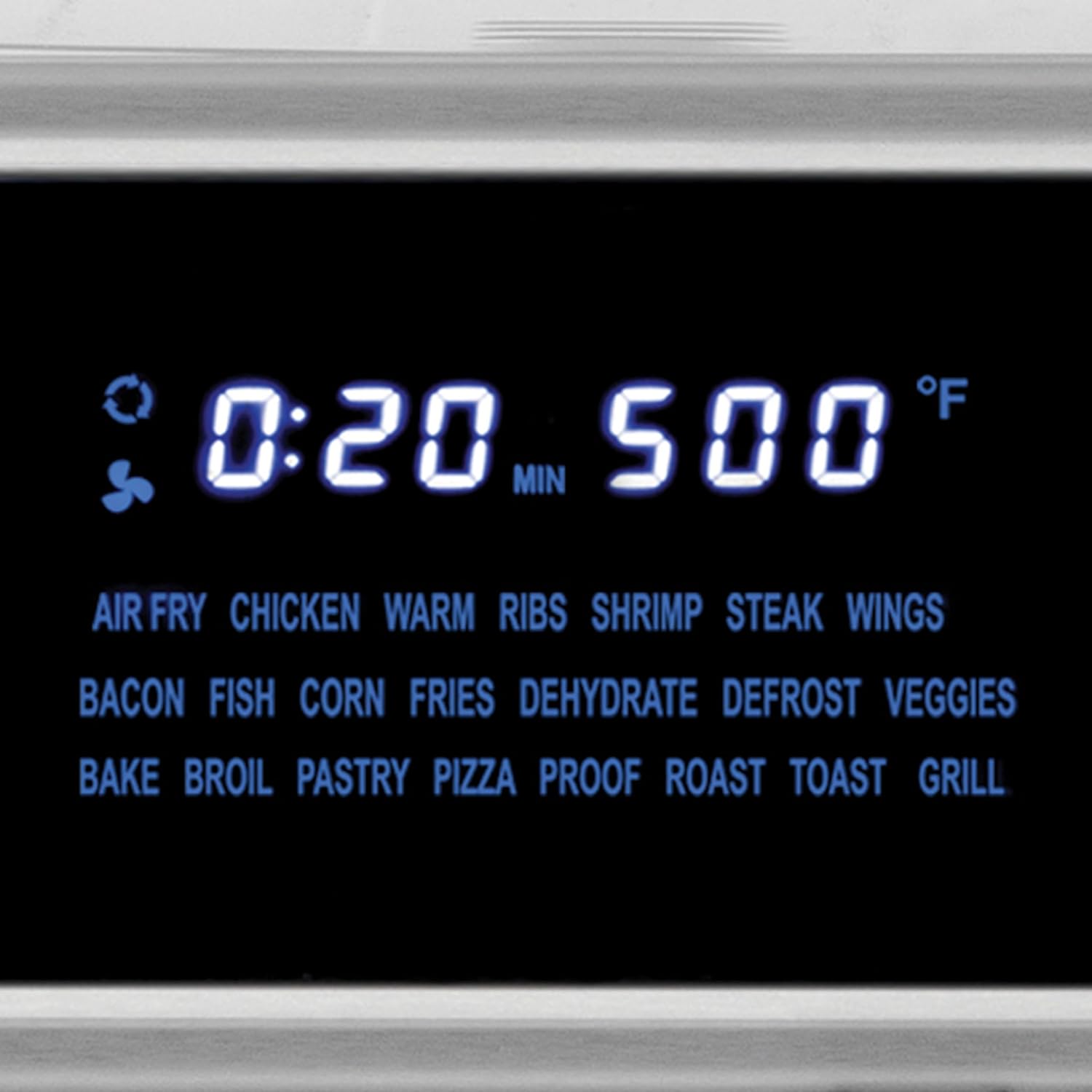 Kalorik Air Fryer Oven Grill MAXX Series 26-Quart with Smokeless Sear Technology Digital Controls Easy-View Door and 22 Smart Cooking Presets, Includes Cooking Accessories, 1700-Watts, Stainless Steel