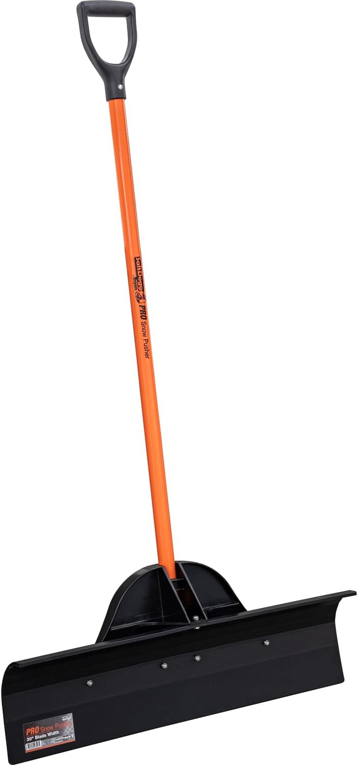 Buyers Products 9001030 30 in. Wide Snow Pusher Shovel Plow Blade for Driveways, Sidewalks, Hockey Rinks, Residential & Commercial Applications, Doorways & Decks