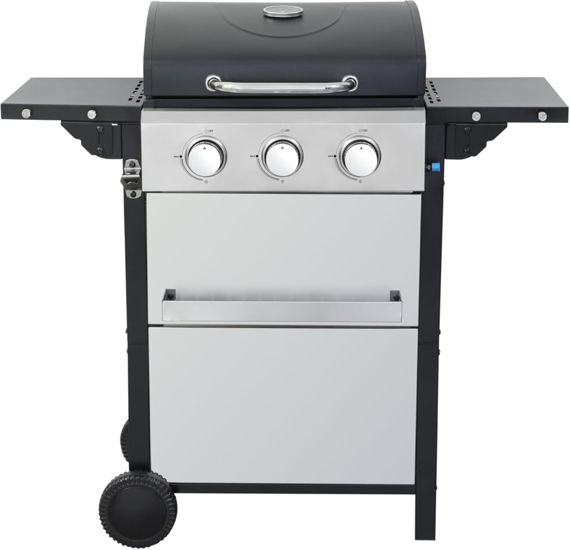 Gas Grill Portable Propane with Stainless Steel for Outdoor Cooking Backyard BBQ