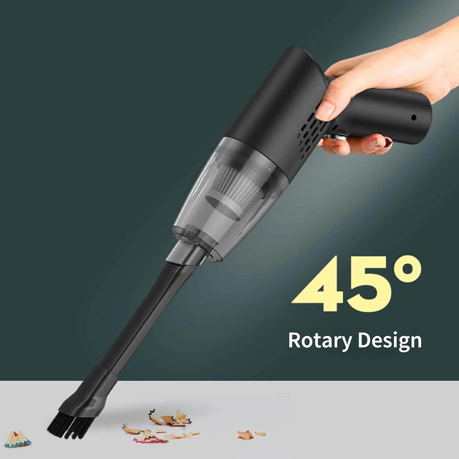 10000PA Car Vacuum Cleaner Portable High Power Mini Handheld Vacuum Cleaner for Wet and Dry Cleaning for Home, Pet Hair, Car Cleaning,Wireless