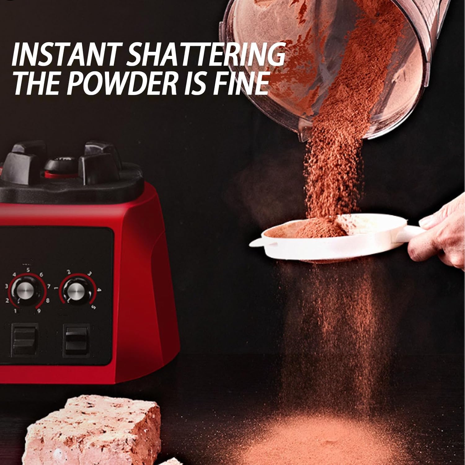 Countertop Blender, Soy Milk Maker, Smoothie Maker, Commercial 5.5L, 2200W Heavy Duty with 9-Speed Control, Ideal for Breakfast Cafes, Juice Bars, Restaurants