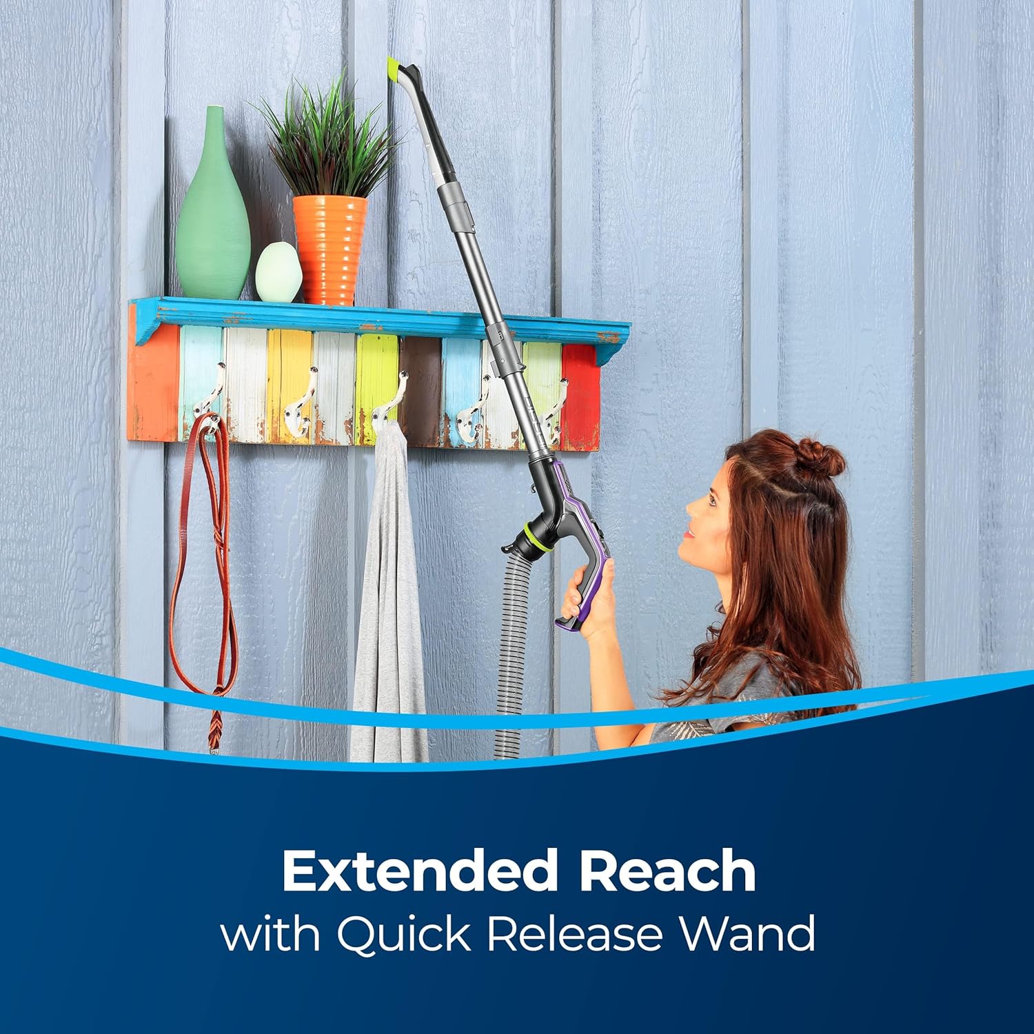 BISSELL 24613 Pet Hair Eraser Turbo Plus Lightweight Vacuum, Tangle-Free Brush Roll, Powerful Pet Hair Pick-up, SmartSeal Allergen System, Specialized Pet Tools, Easy Empty Dirt Tank