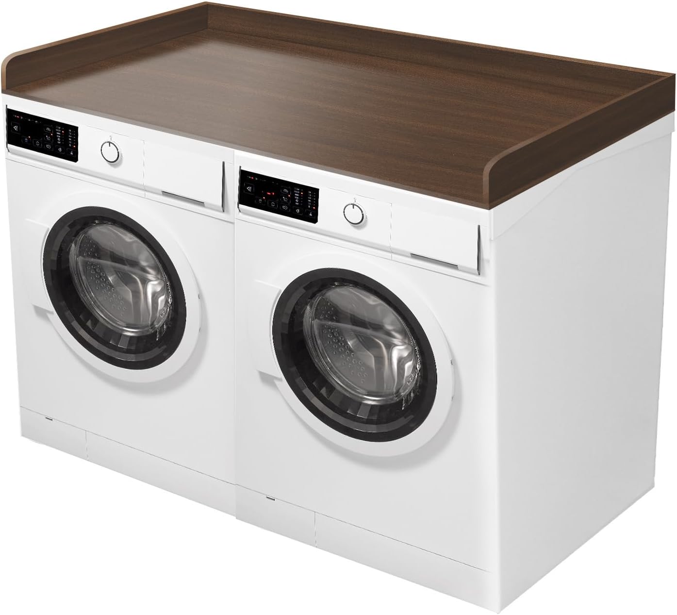 Washer Dryer Countertop,Laundry Countertop with Edge Rails,27.5