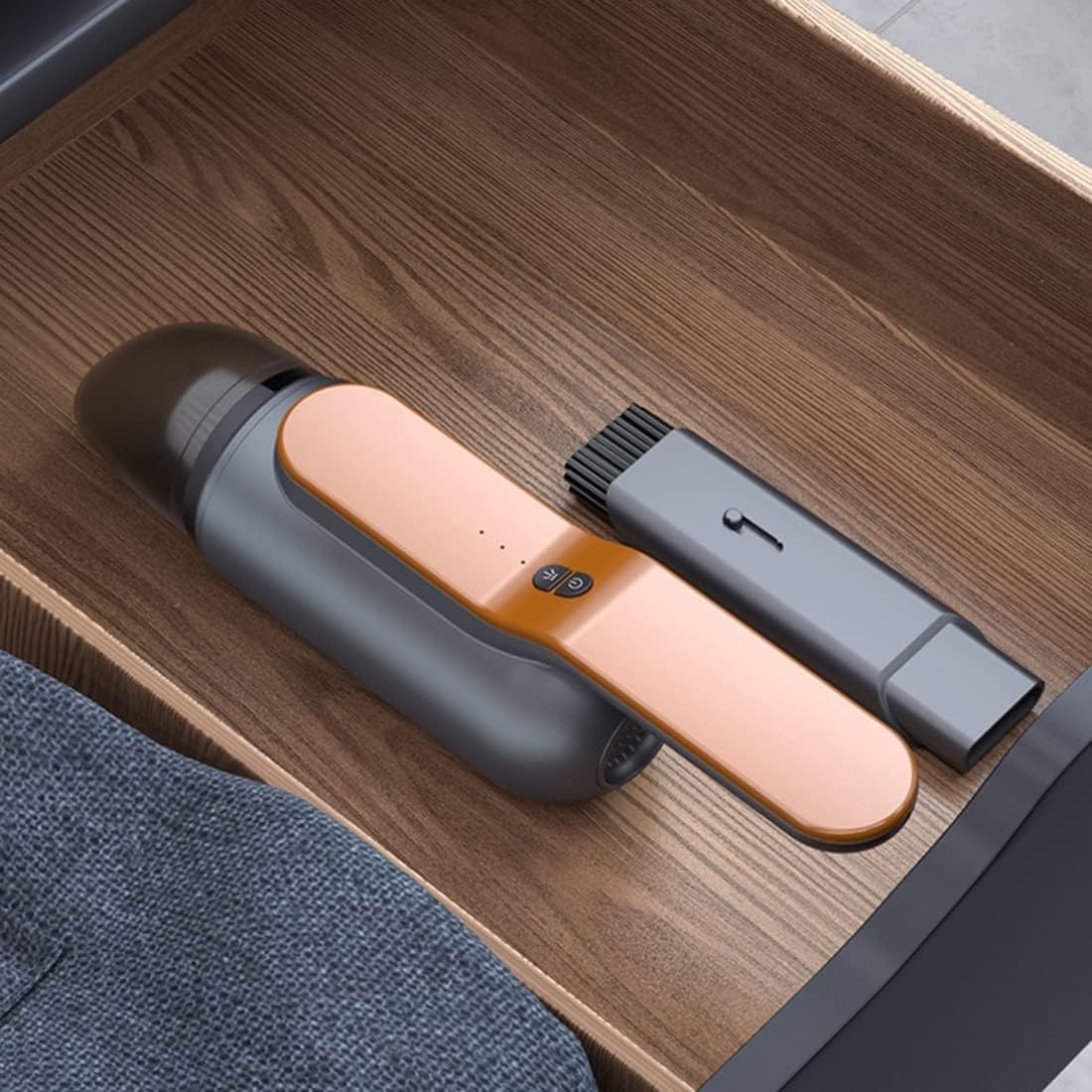 Car Vacuum Cleaner, 13000Pa Strong Suction Car Vacuum Cleaner, High Power Handheld Cordless Vacuum for Home Car Office(Orange)