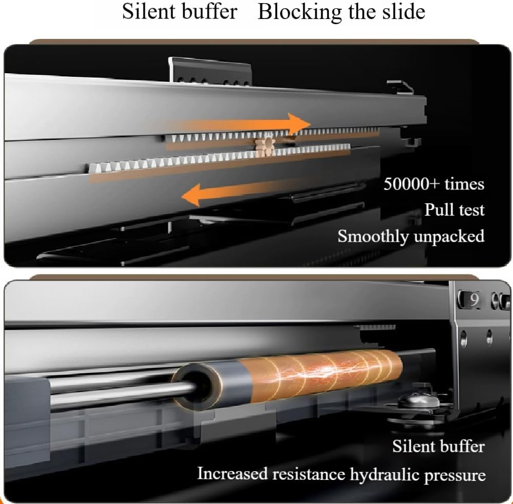 Kitchen Pull Out Cabinets Organizer, 304 Stainless Steel Wire Basket Sliding Drawer for Cabinet Storage Shelves Heavy Duty Slide Out Pan Lid Cookware Organizer for small kitchen appliances, spice seas