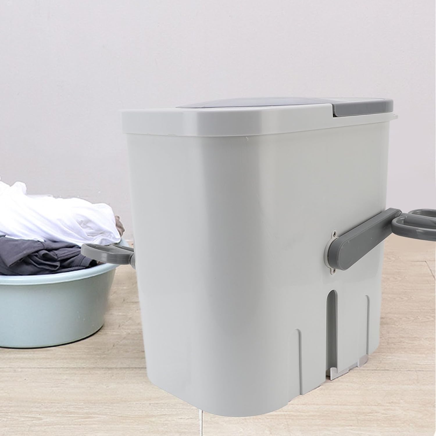 Manual Clothes Washer Portable Hand Crank Energy Saving Washing Machine for Small Apartment Dormitory