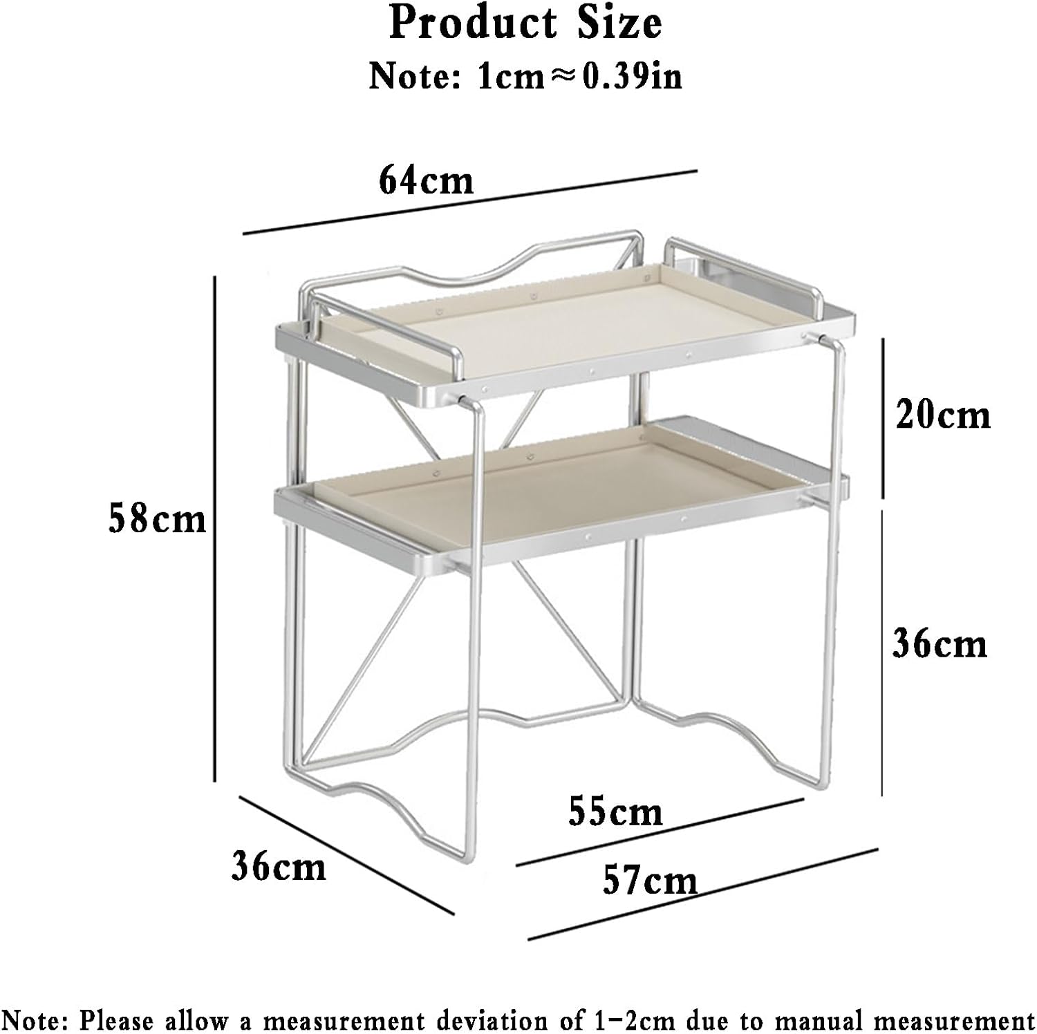 counter shelf,microwave rack, microwave stand,2-Tier Kitchen Bakers Rack, Industrial Microwave Oven Stand with Shelves, Kitchen Utility Storage Shelf with Cabinet, Standing Kitchen Storage Rack ( Colo