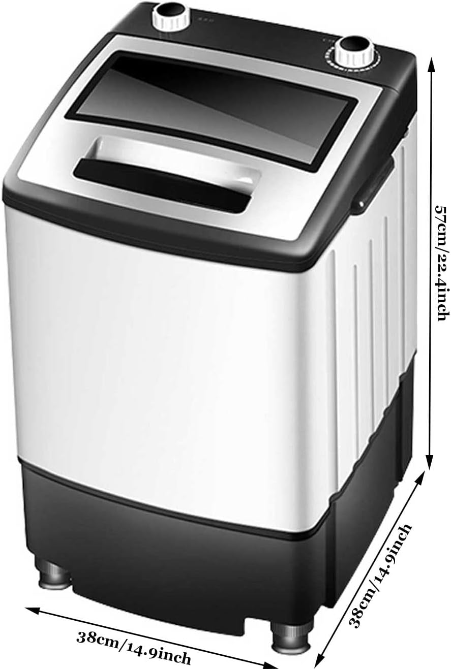 Portable Washing Machine semi-Automatic Household Small Dormitory Laundry Machine 7 Kg Large Capacity Silent and Energy Saving Suitable for Dormitory Apartment Rv (Violet)