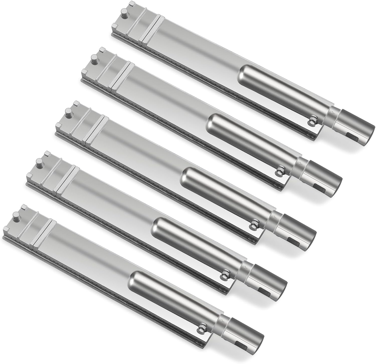 Cast Stainless Steel Burner for Bull BBQ Replacement Parts for Blaze, Lion Premium, Cal Flame, Beefeater, Aussie, CharBroil, Nexgrill, Barbeques Galore Turbo and More Gas Grill, 16 1/8