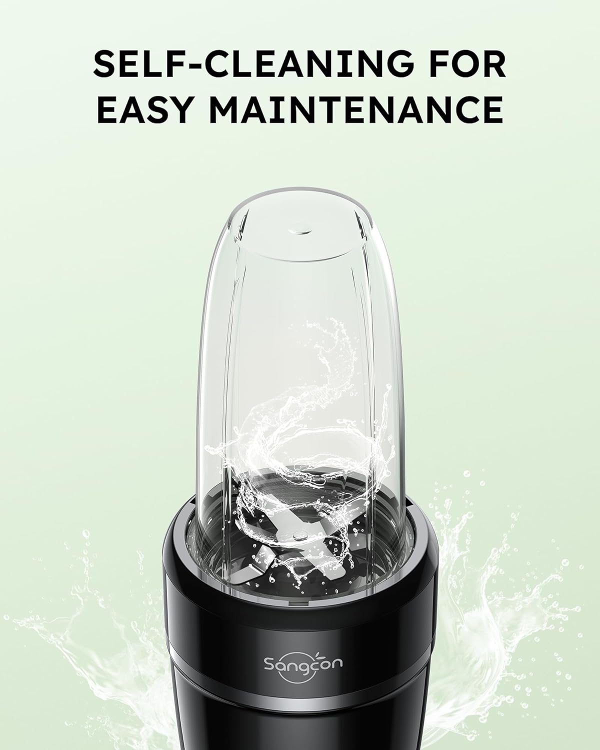 Bundled 1000W Blender for Smoothies, Blender for Kitchen Smoothie Blender with (3) Cups (2) Spout-Lids (1) Storage-Lid (1) To-Go-Lid