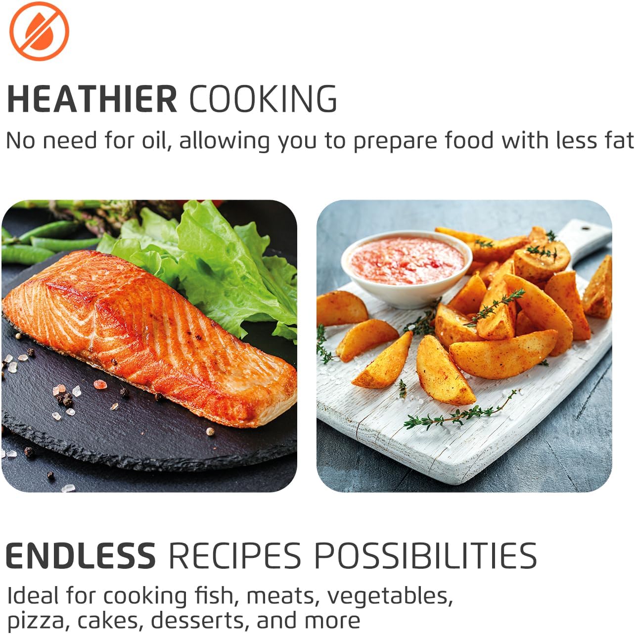 Air Fryer Oven 1800W, 12.7QT Capacity, Touchscreen Panel, Automatic Shut-Off – Black & Stainless Steel – Mondial