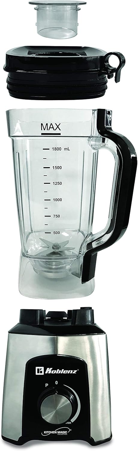 Koblenz LKM-6529 VVI 2-Liter Kitchen Magic Collection Variable Speed and Pulse Blender, One Size, Silver