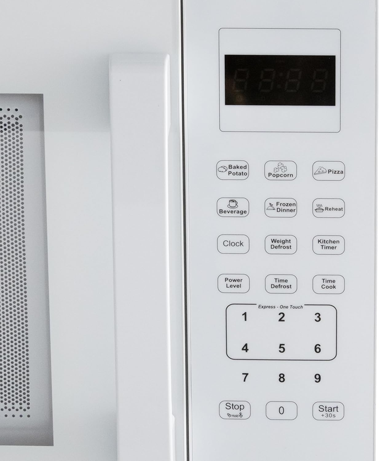 Avanti Microwave Oven 1000-Watts Countertop Compact with 9 Pre-Set Cooking Settings, Speed Defrost & By Weight, Electronic Control Panel and Glass Turntable, 1.5-Cu.Ft., White