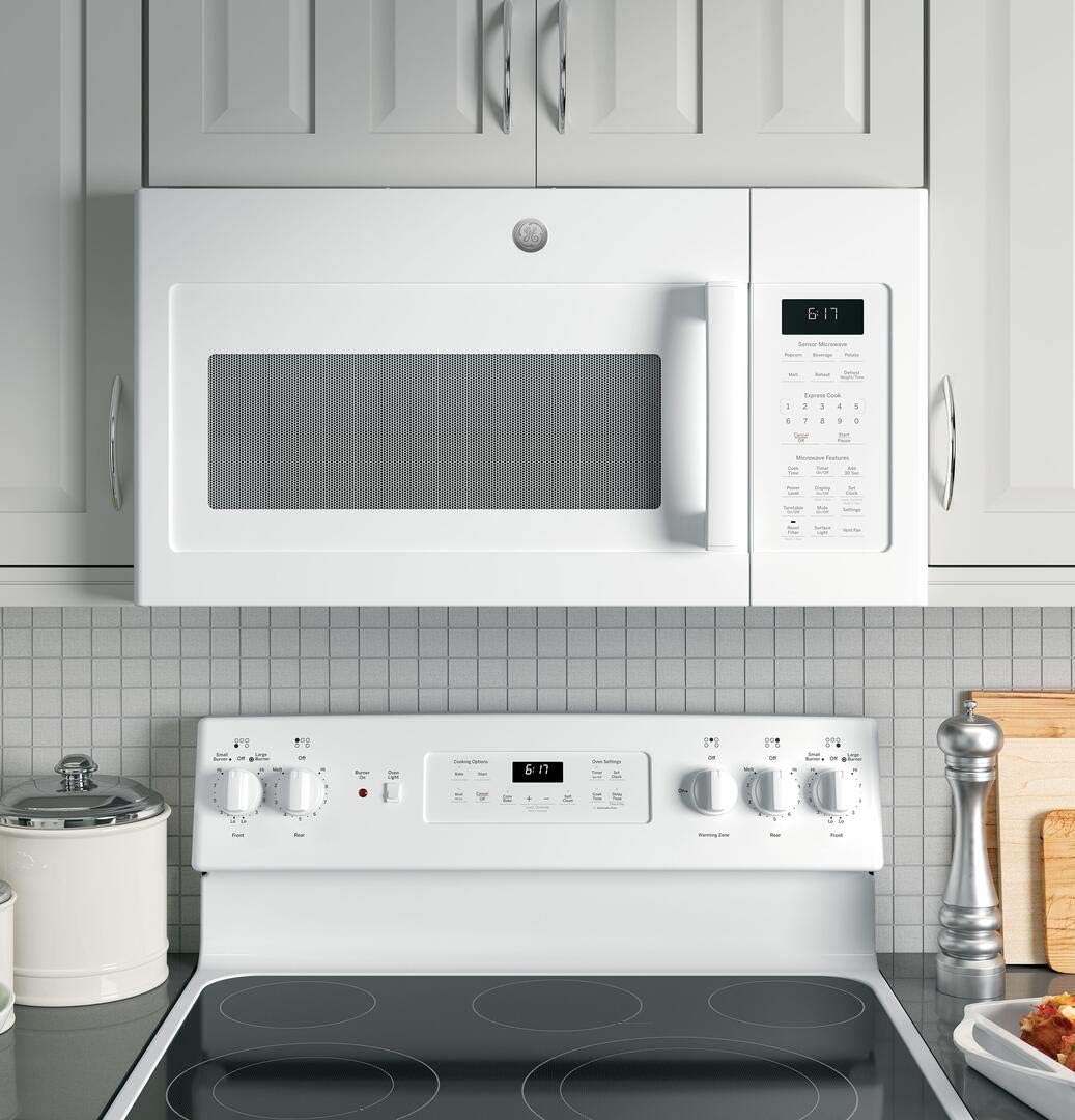 GE 1.7 Cu. Ft. White Over-The-Range Microwave Oven